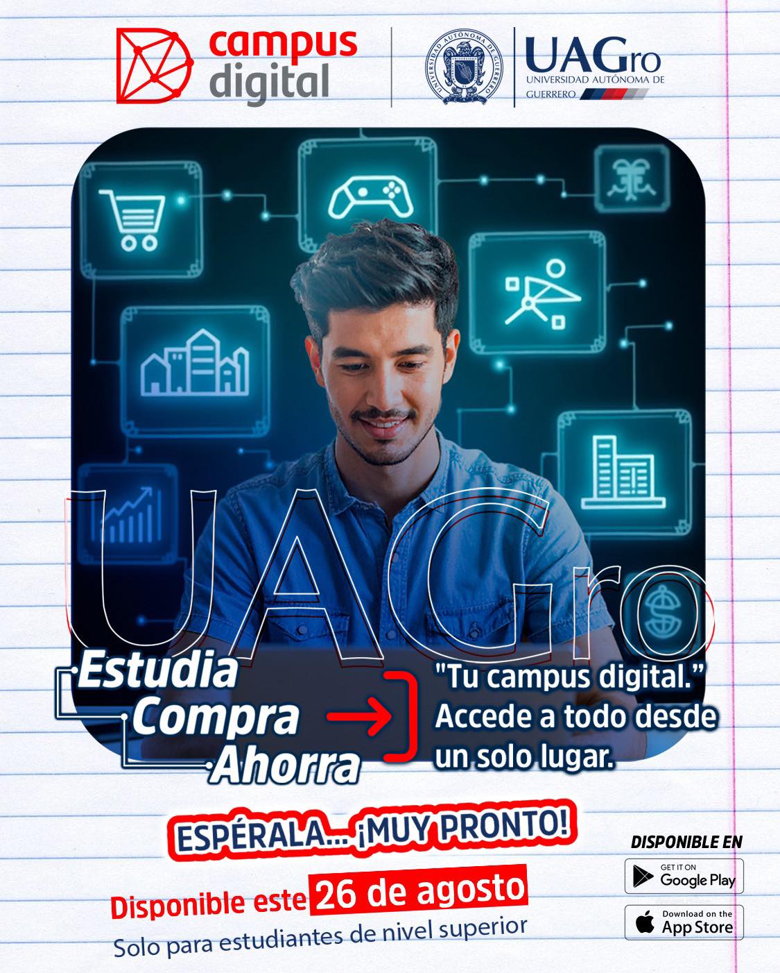 La UAGro lanza su Campus Digital y la nueva Credencial Santander Universitaria